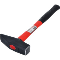 Слесарный кованый молоток Biber фибергласовая рукоятка Профи 800г 6/24 тов-080751