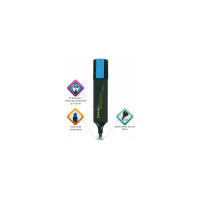 Текстовыделитель 12 шт в упаковке BRAUBERG "ORIGINAL" ГОЛУБОЙ линия 1-5 мм  151684