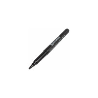 Маркер BRAUBERG перманентный нестираемый CLASSICLine ЧЕРНЫЙ корп. тонкий наконечник 1 мм 10 шт 150296