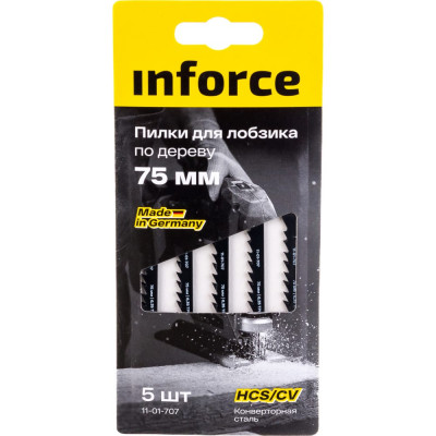 Пилки по дереву для лобзика Inforce 11-01-707