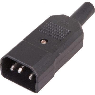 REXANT Cетевой штекер на кабельный шнур, 3 PIN, 10А, 25 шт. 11-0003