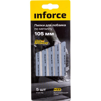 Inforce Пилки по металлу 5 шт. 105 мм для лобзика 11-01-710