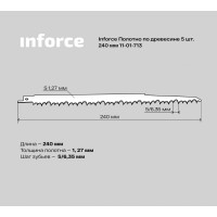 Inforce Полотно по древесине 5 шт. 240 мм 11-01-713