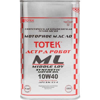 Моторное масло ТОТЕК Астра Робот ML SAE 10W40 ML1040001