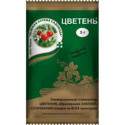 Зеленая Аптека Садовода Универсал стимулятор цветения и плодообразования Цветень 5 гр 4601976000818