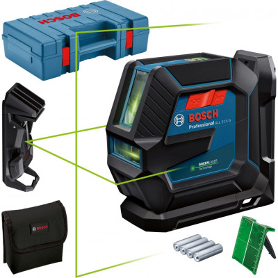 Bosch Лазерн нив GLL 2-15G+LB10+клипса+кейс 0601063W02