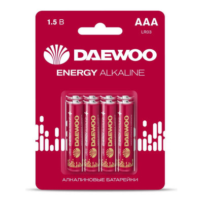 Daewoo Алкалиновая батарейка LR03 ENERGY Alkaline BL-8 5031111