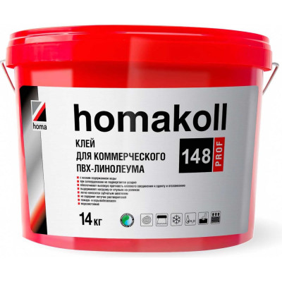 Homakoll 148 Клей для ПВХ покрытий 14 кг, морозостойкий 148-14-19