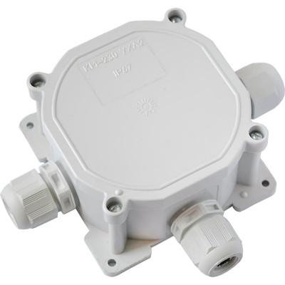 BYLECTRICA Коробка монтажная при открытой разводке 3 ввода IP67, КМ-255