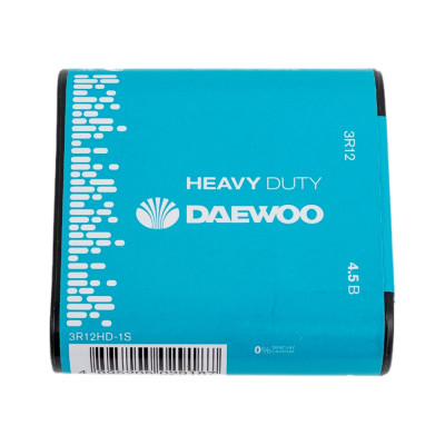 DAEWOO Солевая батарейка 3R12 Heavy Duty Shrink-1 5029187