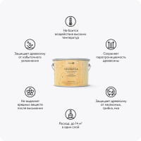 Пропитка-антисептик для бани и сауны Еlcon Sana Natural 2 л 00-00461539