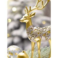 Аэрозольная краска Elcon для мебели, для декора, для металла, для пластика, для керамики, для стекла, для гипса, быстросохнущая, акриловая, зеркальное золото, 520 мл 00-00002992