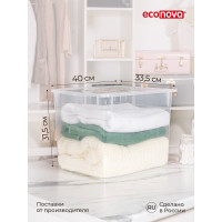 Универсальный ящик Econova Кристалл 400х335х315 мм 34 л бесцветный 431281501