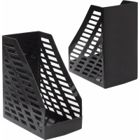 Вертикальный лоток для бумаг BRAUBERG "MAXI-plus" 250х160х300 мм, сетчатый, черный 237005