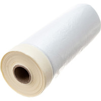 Пленка защитная прозрачная с клейкой малярной лентой (1.1х25 м; HDPE) РемоКолор 09-0-011