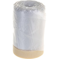 Пленка защитная прозрачная с клейкой малярной лентой (0.55х25 м; HDPE) РемоКолор 09-0-005