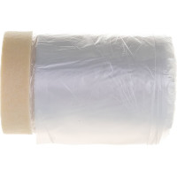 Пленка защитная прозрачная с клейкой малярной лентой (0.55х25 м; HDPE) РемоКолор 09-0-005