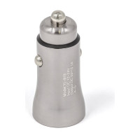 Автомобильное зарядное устройство BYZ 2хUSB-А, 3.1 А, чёрный металл 23750-YL-819BKGN