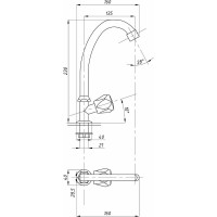 Кран для холодной воды TSARSBERG тип Кр-ЦБА TSB-013-07