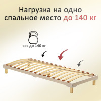 Комплект ламели для кровати ЭЛИМЕТ 790х53х8 мм 5 шт. БП-00001686