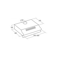 Кухонная вытяжка CATA P-3050 X /L 02096303
