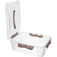 Универсальный ящик для хранения Econova Grand Box с замками и ручкой, 10 л 433200314