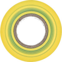 Изолента ПВХ UNIBOB 15 мм х 20 м, желто-зеленая 211766