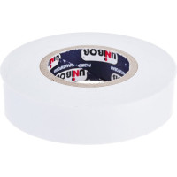Изолента ПВХ UNIBOB 15 мм х 20 м, белая, 130 мкм 211764