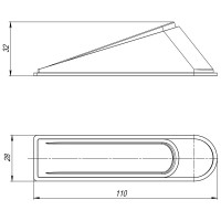 Фиксатор двери AJAX DSF-110 прозрачный 43131