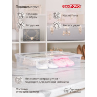 Универсальный ящик Econova Кристалл 400х335х85 мм 9 л бесцветный 431249401