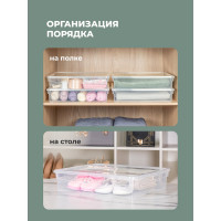 Универсальный ящик Econova Кристалл 400х335х85 мм 9 л бесцветный 431249401