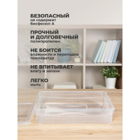 Универсальный ящик Econova Кристалл 400х335х85 мм 9 л бесцветный 431249401