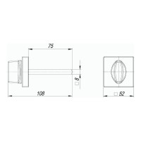 Поворотная ручка ARMADILLO BKW8/USQ SN-3 матовый никель 42387