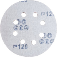 Диск шлифовальный (5 шт; 125 мм; Р120; 8 отверстий; Velcro) Flexione 50000335