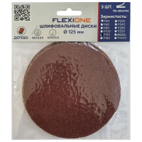 Диск шлифовальный (5 шт; 125 мм; P120; Velcro) Flexione 50000555