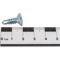 Саморез ZAMETAL 6,3х19 со сверлом и потайной головкой, DIN 7504Р, оц., 250 шт ZA082488