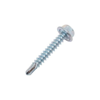 Саморез ZAMETAL 3,5х22 со сверлом и шестигранн. головкой DIN 7504K, оц., 1000 шт ZA081306