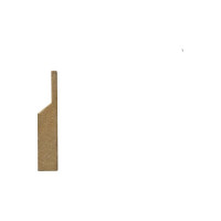 Крепление для плинтуса (10х47х2800 мм; бежево-серый) AGT PR04834