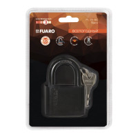 Навесной замок Fuaro PL-15-60 Black диск. 4 кл., блистер 42281