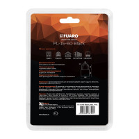 Навесной замок Fuaro PL-15-60 Black диск. 4 кл., блистер 42281