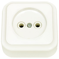 Розетка Bylectrica, 1-местная ОУ, серия ПРАЛЕСКА, бежевый, бежевый РА16-255