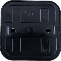 Розетка Bylectrica 1-местная ОУ с заз.конт., серия ПРАЛЕСКА, черный, РА16-254 черный