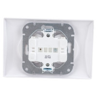 Розетка Bylectrica 2-местная СУ, серия СТИЛЬ, белый, РС16-307