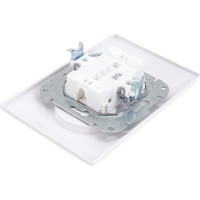 Розетка Bylectrica 2-местная СУ, серия СТИЛЬ, белый, РС16-307