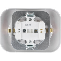 Розетка Bylectrica 2-местная СУ с заз.конт., серия ГАРМОНИЯ ЛЮКС, белый, РС16-239 з