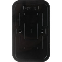 Розетка Bylectrica 2-местная ОУ, серия ПРАЛЕСКА, черный, РА16-260 черный