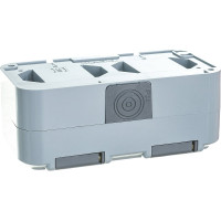 Розетка Bylectrica 2-местная ОУ с заз.конт. IP54, серия ПРАЛЕСКА АКВА, серый, РА16-303 03 РА16-303 (03)