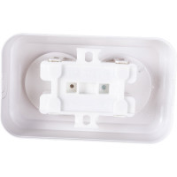Розетка Bylectrica, 2-местная ОУ серия Пралеска, белый РА16-238
