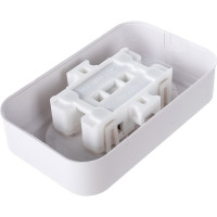 Розетка Bylectrica, 2-местная ОУ серия Пралеска, белый РА16-238