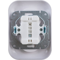 Розетка Bylectrica 2-местная СУ, серия ГАРМОНИЯ, белый, РС16-237